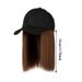 hot selling Integrated Cap Short Straight Hair Female With Collarbone Suitable For Daily Wear By Women Black Hat Wig_ipsvogv.com