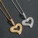 Unisex Ins Style T Square Zircon Irregular Love Pendant Hip Hop Necklace Personality Fashion Design Creative Accessories_ipsvogv.com