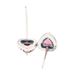 Women's Jewelry Noble Heart Earrings Fashion Items Retro Red Heart Shaped Earrings Female Surprise Gift_ipsvogv.com
