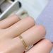 Wash Hands And Take A Shower Without Taking Them~Minimalist Joint Plain Thin Ring, American 14K Gold Layered Ring_ipsvogv.com