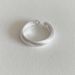 S Sterl Silver Handmade Brushed Plain With Sparkl Light Luxury R, Niche Design, High-end Women's Index Fer_ipsvogv.com
