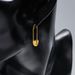 Women's Jewelry Personality Exaggerated Retro Pin Earrings Purchase Full Copper Gold Plated Paper Clip Earrings Earrings Simple Jewelry_ipsvogv.com