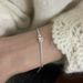 SuChuang S Pure Silver Heart-shaped Small Round Bead Designed For Girls, Simple Snake Bone Chain, New Ins Niche Bracelet_ipsvogv.com