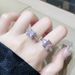 Luxurious Butterfly Luxury Ins Cold Style Exquisite Diamond Zircon Open Simple Fashion Versatile Ring_ipsvogv.com