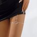 C0292 Geometric Fashion Ring Double Love Claw Water Diamond Body Sexy Exaggerated Leg Waist Chain_ipsvogv.com