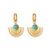 Women's Jewelry Turquoise Earrings Niche New Chinese Earrings Light Luxury High End Titanium Steel Earrings Retro Jewelry_ipsvogv.com
