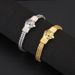 Men's Stainless Steel Lion Head Reversible Chain UV Plated Non-Fading Bracelet Jewelry_ipsvogv.com