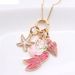 Fashion Mermaid Alloy Kid'S Pendant Necklace_ipsvogv.com