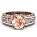 Women's Alloy Plated 14k Rose Gold Colored Ring Jewelry_ipsvogv.com