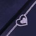 jewelry all-match rhinestone hollow heart-shaped Anklet novel Diamond-embedded double-heart double-row foot decorat_ipsvogv.com