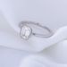 Women's Jewelry Fashion All Match Niche Light Luxury 925 Sterling Silver Square Diamond Zircon Ring Ring Pinky Ring_ipsvogv.com