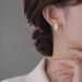 Women's Jewelry French Retro Metal Arc Earrings Light Luxury Niche Design Fashion Temperament Pearl Earrings Versatile Earrings_ipsvogv.com