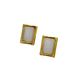 Gold-Plated Copper Square Geometric High-End Versatile For Women Autumn Winter Simple Minimalist Style Elegant Earrings_ipsvogv.com