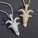 Pendants & Charms Beautiful Hip HopGoat Pendant Micro Inlaid Zircon Animal Personality Men's Cool Rap Hip Hop Necklace Accessories_ipsvogv.com