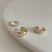 Niche Geometric Japanese And Korean Style Women's Zircon Ear Clips, No Punching, Simple And High End Double Layer Ear Clips_ipsvogv.com