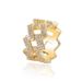 Hiphop 14mm Diamond Cuban With Genuine Gold Electroplated Double Row Zircon Trendsetter Hiphop Men's Ring_ipsvogv.com