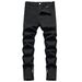 Men's Clothing Men's Zipper Ripped Jeans Trousers Zipper Men's Denim Stretch Trousers_ipsvogv.com