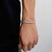Men's Jewelry Spring Buckle Single Row Diamond Tennis Chain Zircon Bracelet Trendy Brand Hip Hop Men's Bracelet Accessories_ipsvogv.com