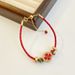 New Four Leaf Clover Chinese Style Snake Year Red Rope Bracelet With A Sense Of Luxury, Simplicity, Temperament, Zodiac Year Leath_ipsvogv.com