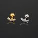 Unisex geometric piercing ear bone studs for women single titanium steel round ball screw twist ball ear studs earrings_ipsvogv.com