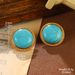 Turquoise Earrings For Women French Retro Niche Earrings Peacock Tassel Hollow High End Niche Design Earrings_ipsvogv.com