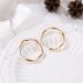 hot selling earrings new creative simple geometric twisted earrings retro personality matte earrings_ipsvogv.com