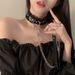Lace Collar Women Leash Girlfriend Clavicle Choker Necklace Neckband Men Couple Chain_ipsvogv.com