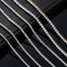 Men's Jewelry Smooth Spring Buckle Tennis Chain Tennis Chain Copper Inlaid Zircon Single Row Chain Hip Hop Full Diamond Necklace_ipsvogv.com