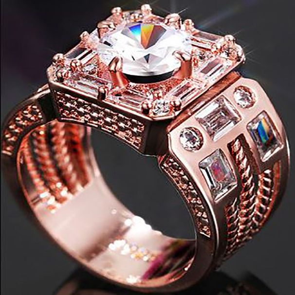 with A Domineering Men's Wedding Send Personalized Wide Edition Zircon Ring R6204 For Both Men And Women_ipsvogv.com