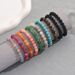 Geometric Fashion OL Women's Beaded Bracelet Set, Unique Colorful Natural Stone Design, Versatile Bracelet, Personalized_ipsvogv.com