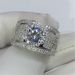 Personalized Cluster Micro Zircon Large Luxurious Full Arm Paved Wealthy Men's Diamond Ring_ipsvogv.com
