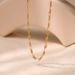 Copper Plated K Real Gold Plain Chain Color Preserving Clavicle Chain French Small Gold Ball Metal Texture Temperament Cold Style Necklace_ipsvogv.com