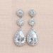 Cao Shi's New Water Drop Zircon Super Sparkling Bridal Female Romantic Wedding Earrings Jewelry_ipsvogv.com