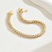 Ins Cool Wind Little Fresh Sweet for Women's Niche Inlaid Zircon Full Diamond Element Bracelet Copper Gold Plated_ipsvogv.com