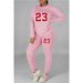 Women's Clothing Large size fat woman autumn and winter women's clothing printed personality casual two piece suit_ipsvogv.com