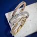 Women's Jewelry Punk Rivet Double Row Diamond Titanium Steel Bracelet Hip Hop Popular Metal Bracelet_ipsvogv.com