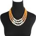 Multi Layer Pearl Fashion Double Pearl Necklace Cross Border Sweater Chain Necklace Accessories_ipsvogv.com