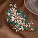 Women's Jewelry Pearl Hair Comb Bridal Hair Accessory With Rhinestones For Wedding Updo Hairstyles - Handcrafted Floral Design_ipsvogv.com