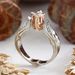 Rose Blossom Color Separation Simulation Zircon Luxury Party Ring For Women_ipsvogv.com
