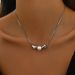 Geometric Light Luxury Style Ladies Long Necklace Versatile Pearl String Pleated Design Niche Clavicle Chain Jewelry_ipsvogv.com