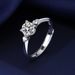 Live streaming simulation of moissani sun, moon, stars, fashion four claws, 50 points light luxury living ring for women_ipsvogv.com