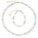 Freshwater Pearl Bamboo Shell Spacer Stone Natural Stone Bracelet Necklace Set_ipsvogv.com