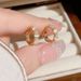 Same Style Clear Simple Small Cat's Eye Stone Ear Cuffs For Women Niche Design Exquisite Fashion Earrings_ipsvogv.com