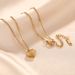 Korean Version Love Titanium Steel Necklace For Women In Autumn And Winter, Simple Temperament, Light Luxury, Peach_ipsvogv.com