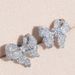 Cao Shi Earrings light luxury heavy industry micro inlaid Zircon Earrings bow knot small versatile Earrings female_ipsvogv.com