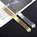 Men's Jewelry Handmade Double Chain Smooth Curved Stainless Steel Titanium Steel Bracelet Jewelry_ipsvogv.com