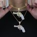 Hip Hop New Mini Pistol Pendant Gun Pendant Trendy Brand Diamond Men's Necklace_ipsvogv.com