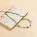 Sweet And Minimalist Jewelry, Small Daisy, Rice Bead, Collarbone Necklace, Holiday Style Pearl Letter Necklace_ipsvogv.com
