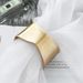 2024 Summer New Popular Simple And Exaggerated Wide Edge Minimalist Spring Buckle Bracelet_ipsvogv.com