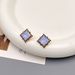 Korean version commuting versatile fashion full diamond small and exquisite geometric high-end niche design earrings_ipsvogv.com